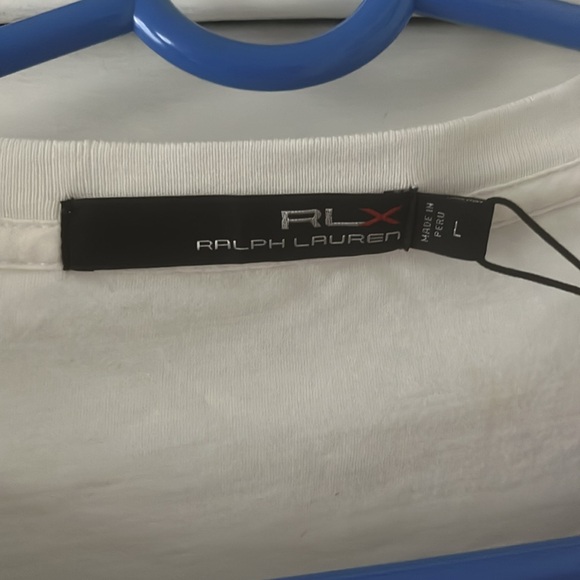 RLX Ralph Lauren Mens white long sleeve tee. NWT. Size Large. - Picture 7 of 13